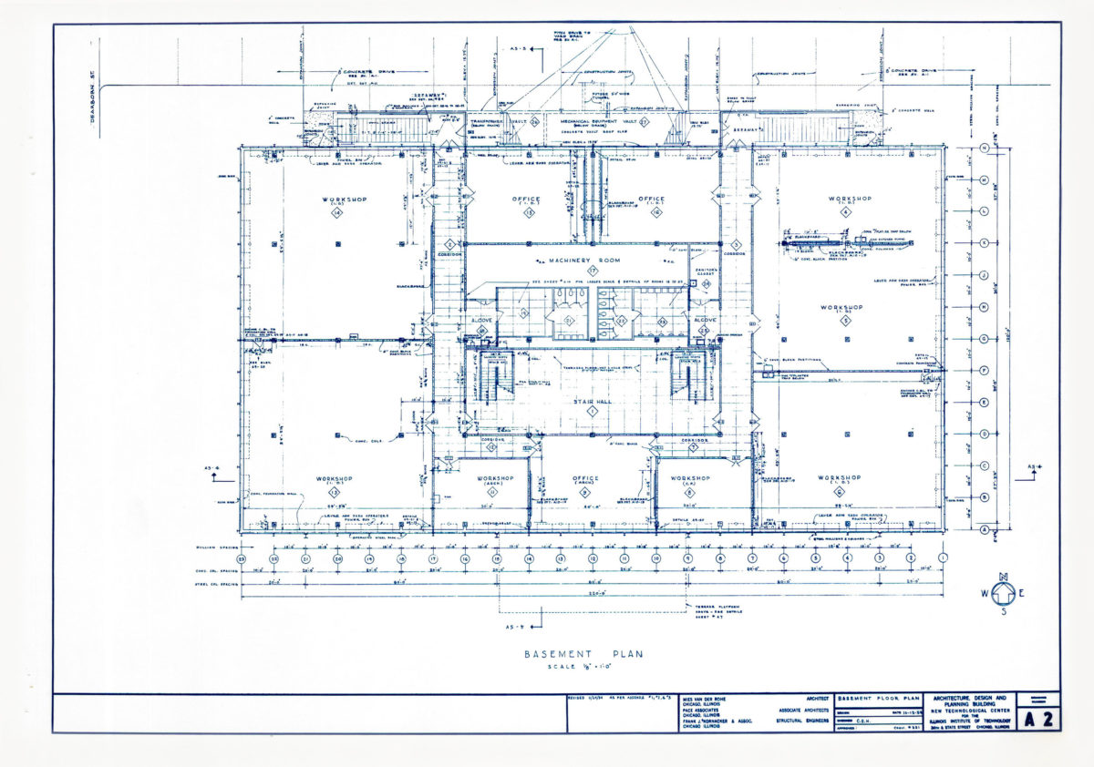 Crown Hall Drawings – Mies van der Rohe – Chicago IIT (2)