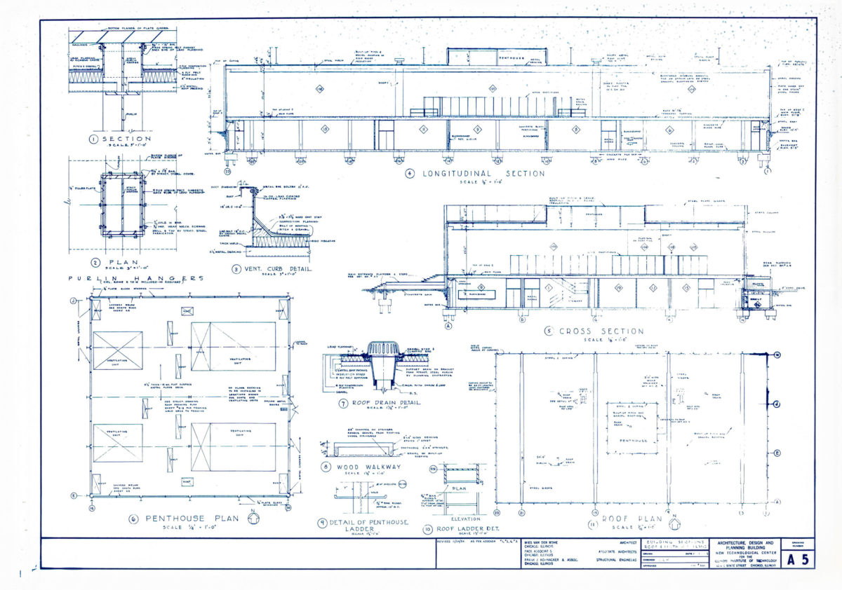 Crown Hall Drawings – Mies van der Rohe – Chicago IIT (4)