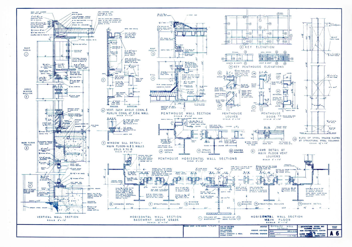 Crown Hall Drawings – Mies van der Rohe – Chicago IIT (5)