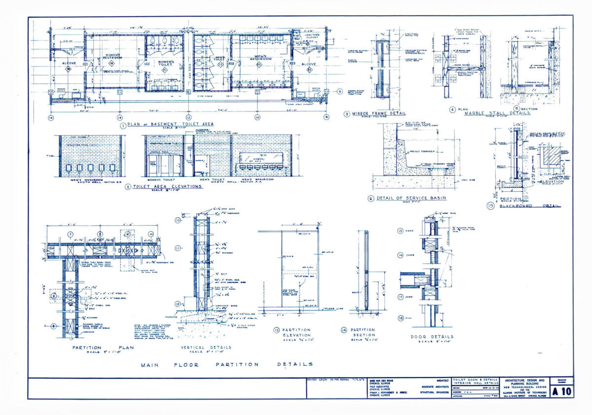 Crown Hall Drawings – Mies van der Rohe – Chicago IIT (7)